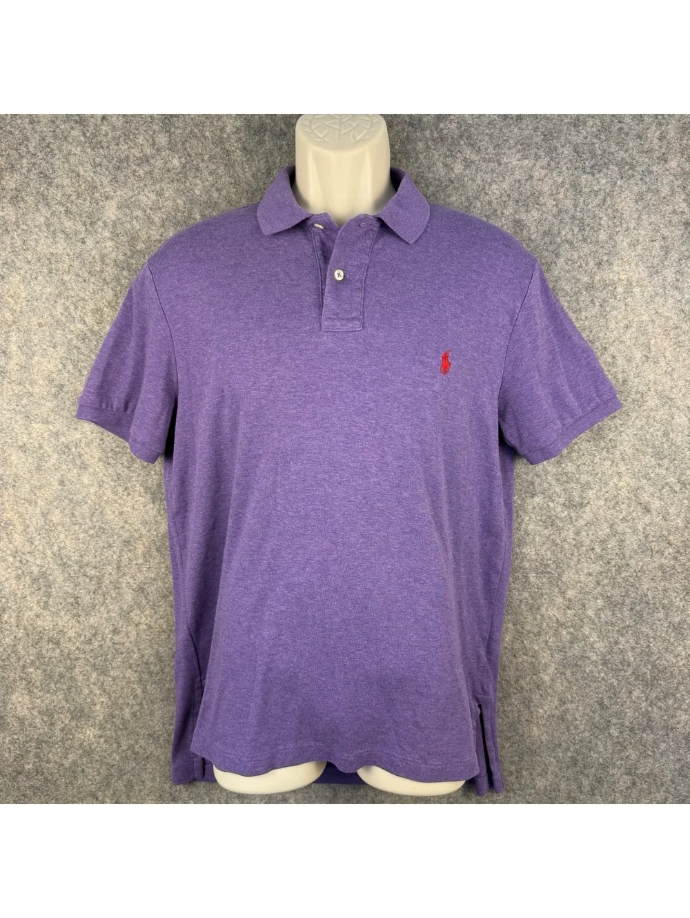 Polo Ralph Lauren Polo Shirt Purple Red Men Size Large Preppy Golf 830